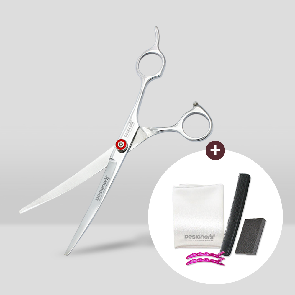 ParkJun Beauty Lab Designers Pet Grooming Curved Scissors 6-Piece Set