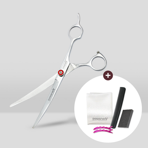 ParkJun Beauty Lab Designers Pet Grooming Curved Scissors 6-Piece Set