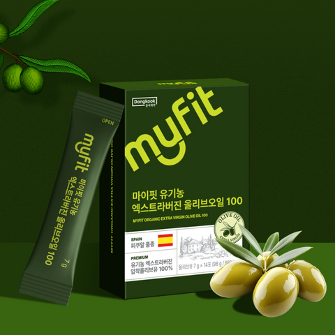 DongKook Pharmaceutical MyFit Organic Cold-Pressed Extra Virgin Olive Oil 100 588ml (14 sticks x 6)