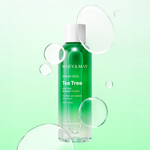 Mary&May Vegan Cica Tea Tree AHA PHA Blemish Toner 200ml