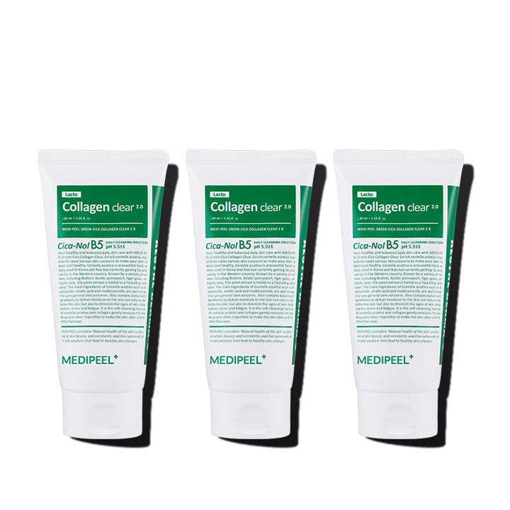 Medipeel Green Cica Collagen Clear 2.0 120ml (3 Pack)