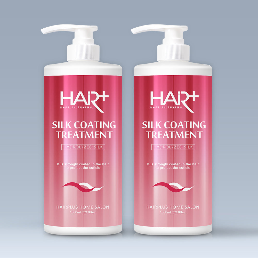 HairPlus Silk Coating Protein Treatment 1000ml (2 Pack)