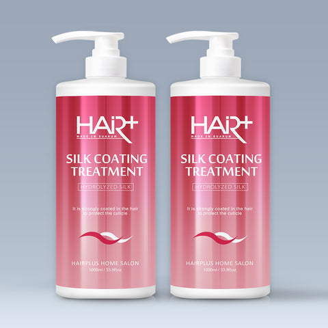 HairPlus Silk Coating Protein Treatment 1000ml (2 Pack)