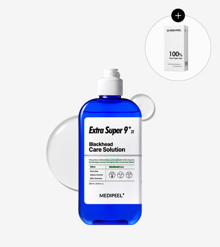 Medipeel Extra Super 9 Plus 3X 250ml (+ Cotton Pads)