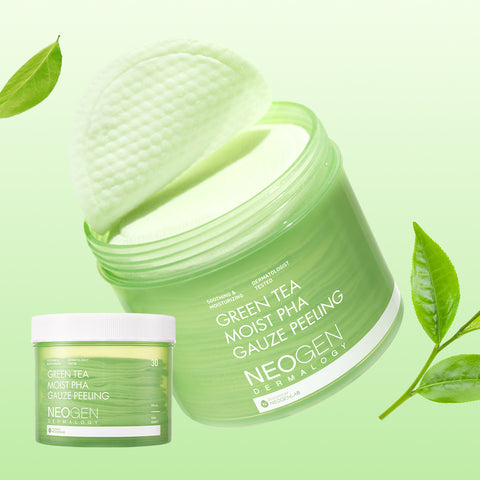 Neogen Green Tea Moist PHA Gauze Peeling Pad 190ml (30 Pads)