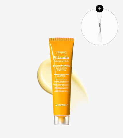 Medipeel Vegan Vitamin Collagen Wrapping Mask (Melatoning) 70ml + Silicone Brush