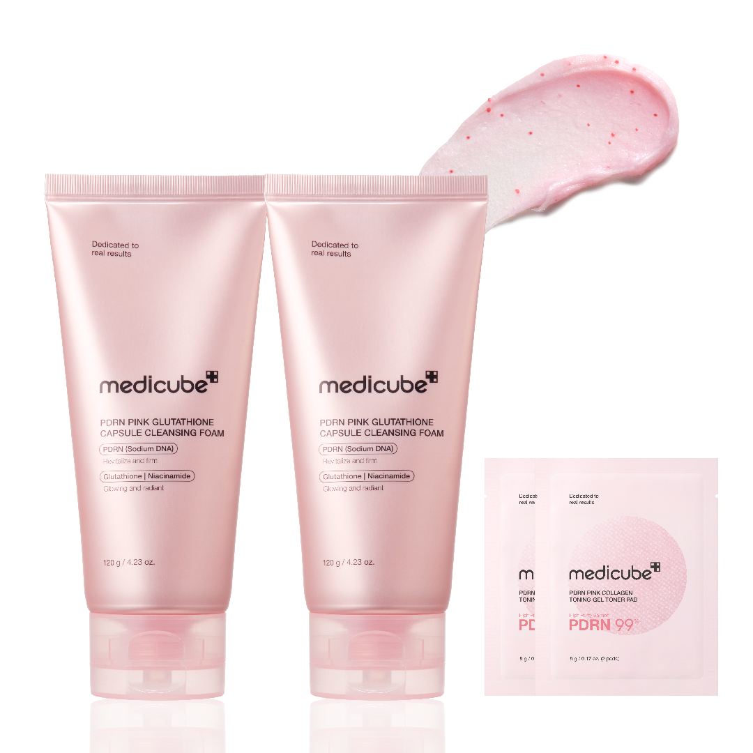 Medicube PDRN Pink Capsule Foam Cleanser 120ml (2 pack)
