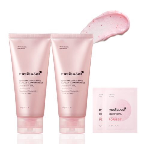 Medicube PDRN Pink Capsule Foam Cleanser 120ml (2 pack)