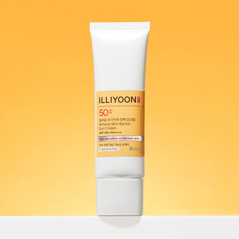 ILLIYOON Mineral Barrier Sun Cream 50ml (Fragrance-Free, low-irritation)