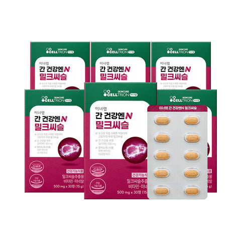 Celltrion InnerLab Liver Health N Milk Thistle 950 mg 30 Tablets x 6 Pack