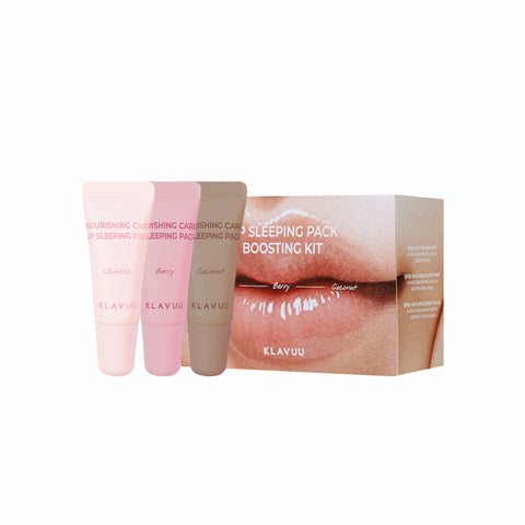 KLAVUU Nourishing Care Lip Sleeping Pack Boosting Kit (3-piece)