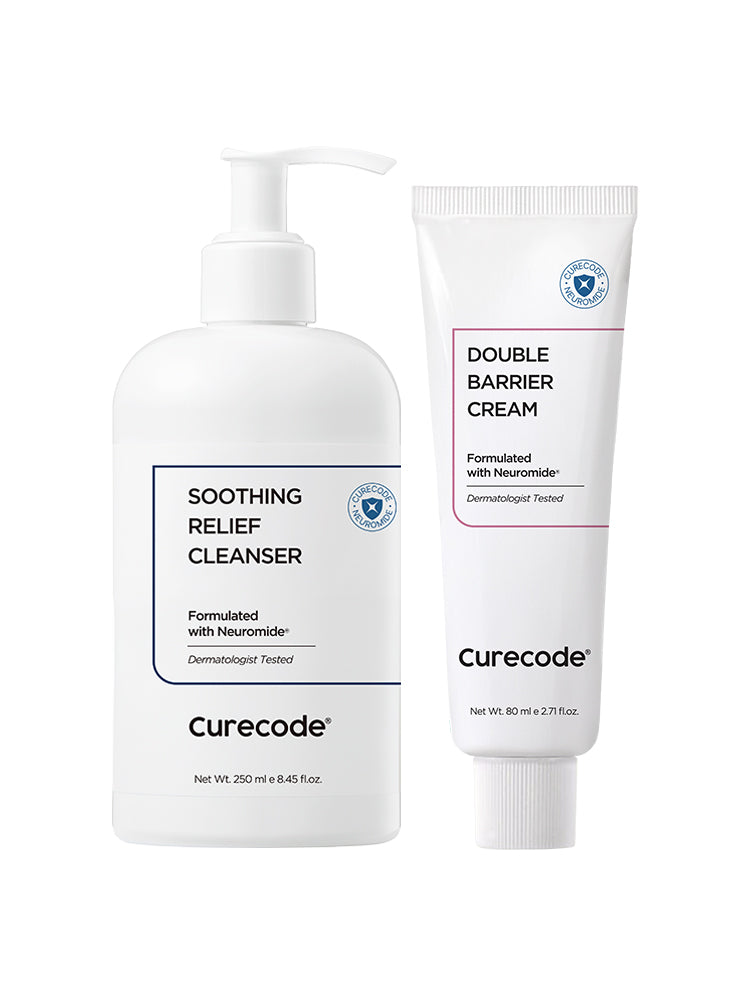 CureCode Sensitive Moisture Care Set (2-piece) - Cream + Cleanser