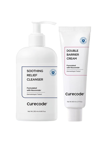CureCode Sensitive Moisture Care Set (2-piece) - Cream + Cleanser
