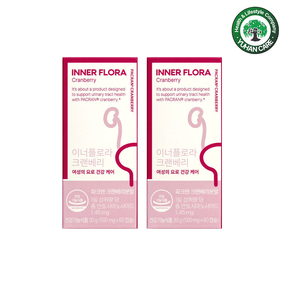 New Origin Innerflora Cranberry 30 Capsules x 2 (2-Month Supply)