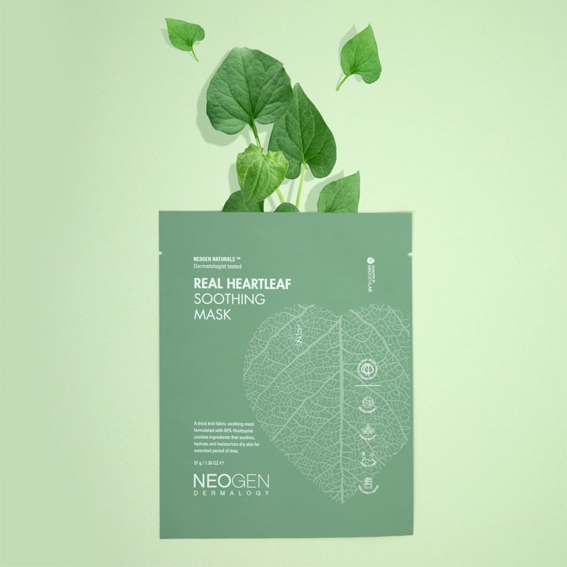 Neogen Real Hartleaf Soothing Mask Pack (5 sheets)