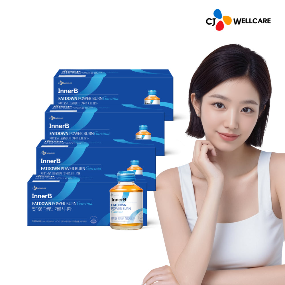 CJ Wellcare InnerB Fat Down Powerburn Master Garcinia 100ml x10 (4 Pack)