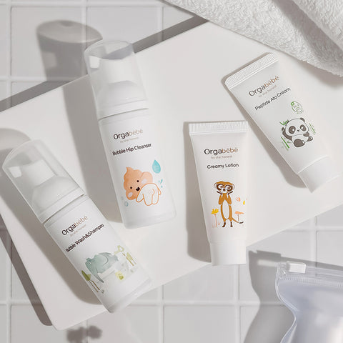 Orgabebe Baby Hip Cleanser Miniature 50ml - Body Wash & Shampoo Travel Kit