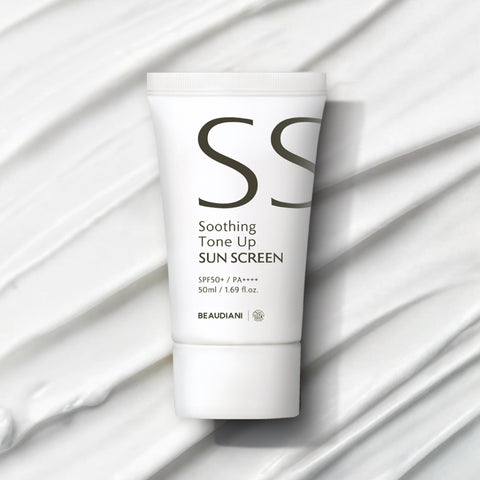 Beaudiani Soothing Tone-Up Sunscreen SPF50+ 50ml (Non-Whitening Mixed UV Filters)