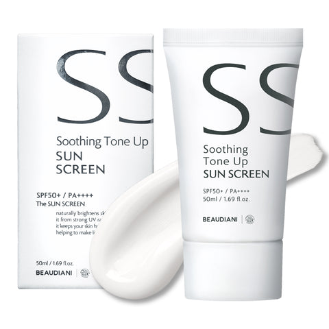 Beaudiani Soothing Tone-Up Sunscreen SPF50+ 50ml (Non-Whitening Mixed UV Filters)