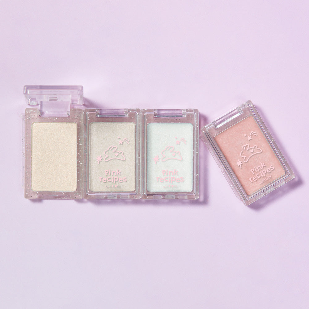 ETUDE Pink Recipe By Multi Blending Piece Highlighter (Powder & Cream)