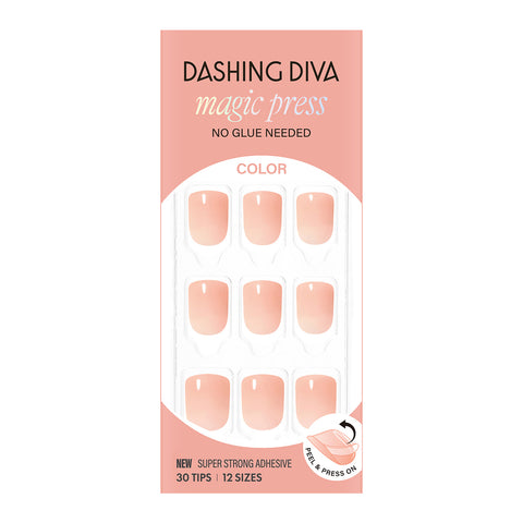 Dashing Diva Magic Press Nudies (Short Square) Nail Tips