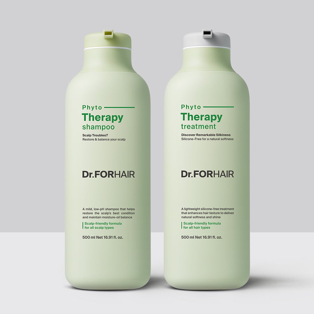 Dr.FORHAIR Phytotherapy Shampoo 500ml + Phytotherapy Treatment 500ml 2-Piece Set
