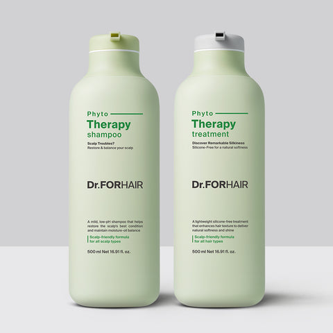 Dr.FORHAIR Phytotherapy Shampoo 500ml + Phytotherapy Treatment 500ml 2-Piece Set