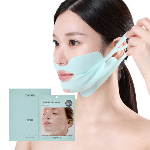 Charde Leaf Cera Gel Mask, 5 Sheets (1 Box) - Pack of 3