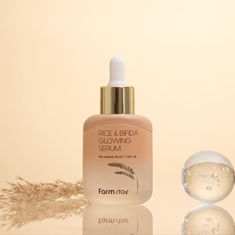 Farmstay Rice & Bifida 8-Piece Set (Toner/Emulsion/Serum/Cream/Eye Serum/Wrapping Mask/Cleansing Balm/Gel Mask)