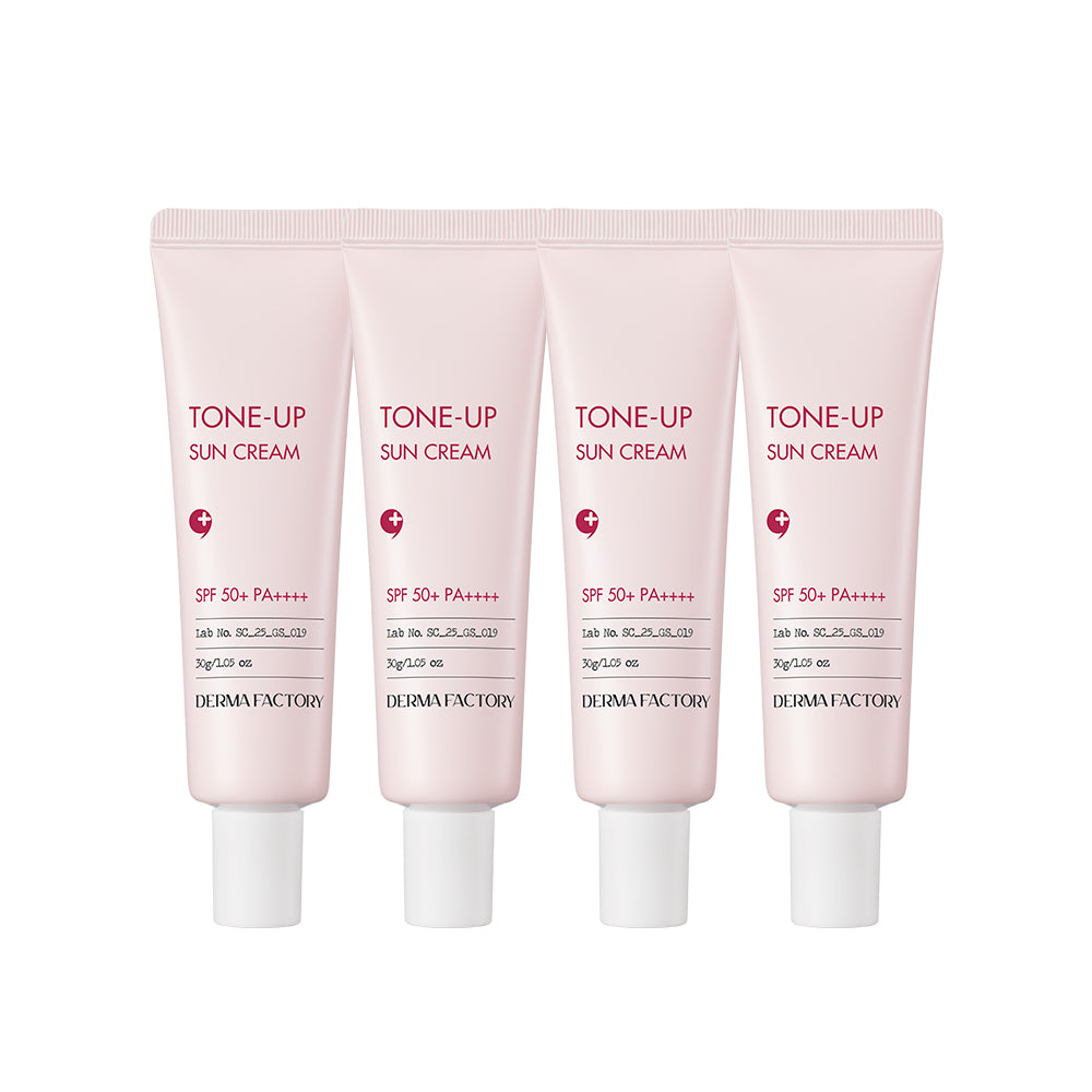 Derma Factory Mineral Tone-Up Sunscreen 30g (4-Pack)