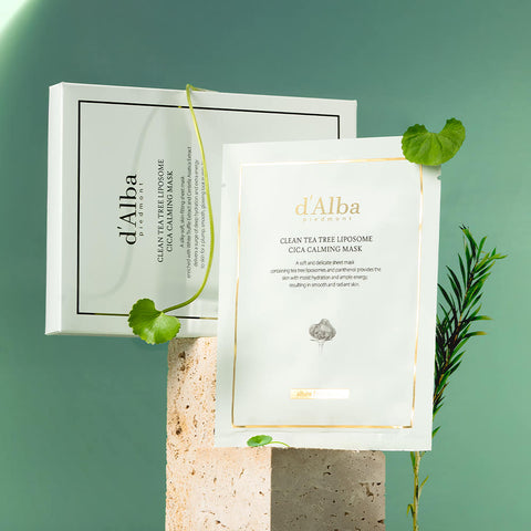 d'Alba Clean Tea Tree Liposome Cica Calming Mask 20P