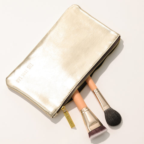 The Tool Lab 902 Light Gold Makeup Pouch Medium (12.5 x 22 cm)