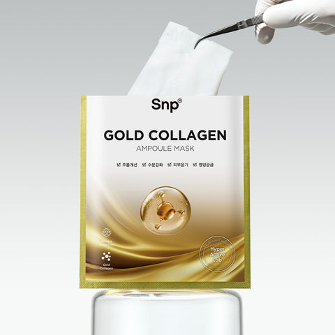 SNP Gold Collagen Ampoule Mask (10 Pack)
