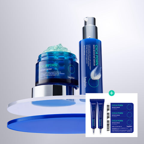Beplain Cica PDRN Skin Booster Serum 30ml + Repair Cream 50ml