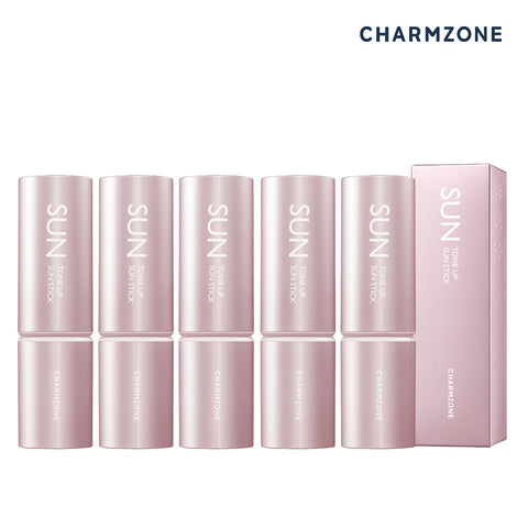 Charmzone Tone-Up Sun Stick SPF50+ Non-Sticky Stick Sunscreen 12g (5 Pack)