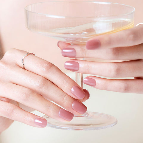 Dashing Diva Magic Press Pink Blush (Regular Round) Nail Tips