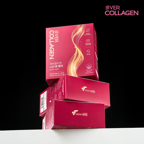 Newtree Ever Collagen Skin & Hair Peptide High-Strength GPH Collagen (2 Boxes 8 Weeks)