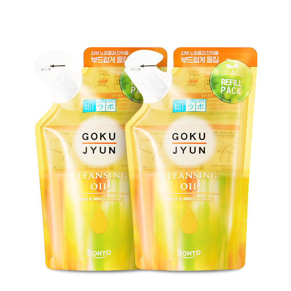 Hada Labo Gokujyun Cleansing Oil Refill Pack 180ml (2 Pack)