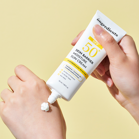 Ongredients Skin Barrier Moisture Sun Cream + Radiant Cream