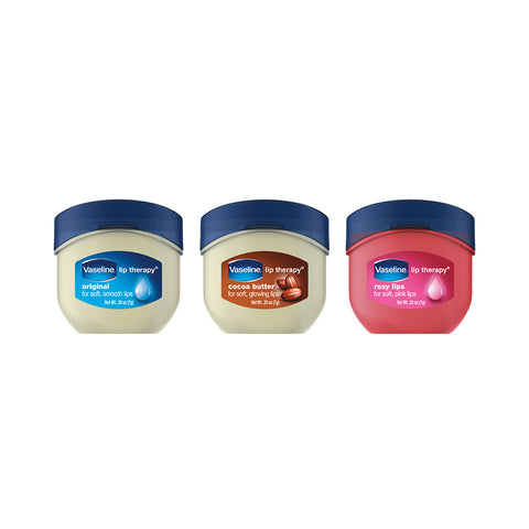Vaseline Lip Therapy Original Mini Jar Lip Balm 7g (4 Pack)