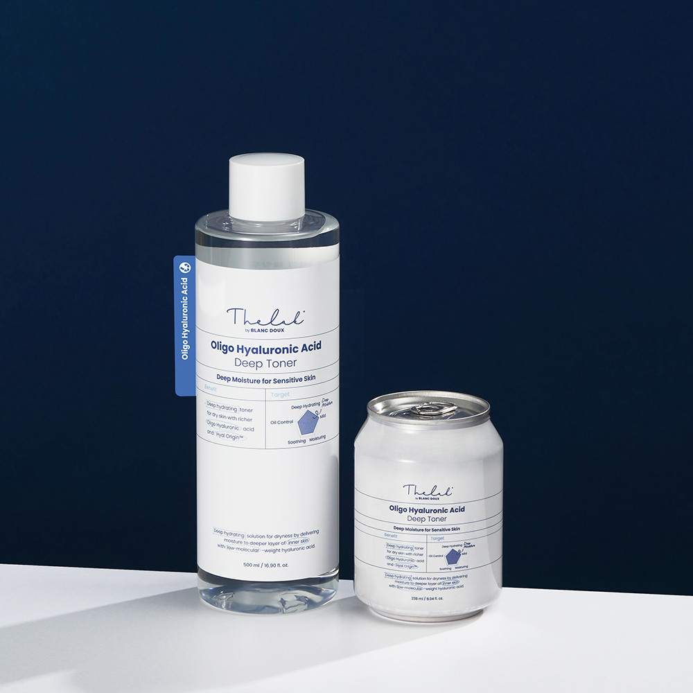 THE LAB by blanc doux Oligo Hyaluronic Low-Molecular Deep Toner 500ml + Refill 238ml
