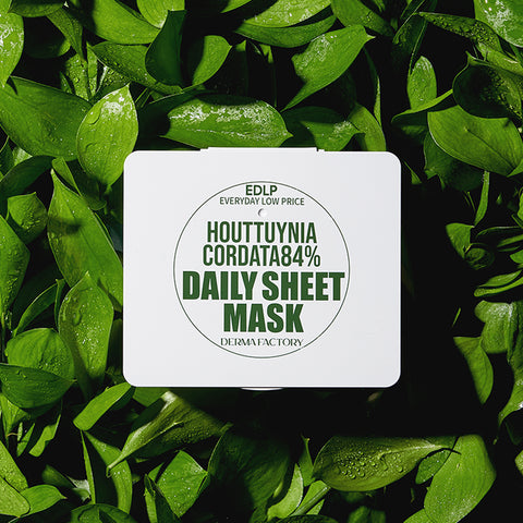 Derma Factory EDLP Houttuynia Cordata 84% Daily Sheet Mask 340g (30 Sheets)