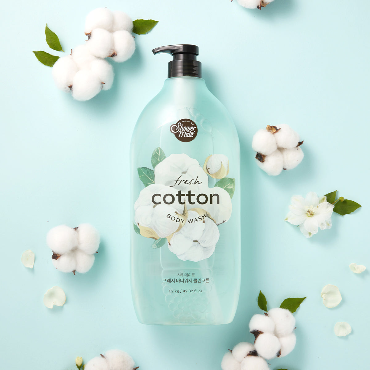 Shower Mate Fresh Body Wash 1.2kg - Clean Cotton