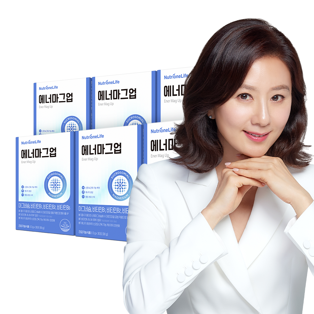 Nutrione Kim Hee-ae Enermag Up Magnesium Oxide Supplement 30 Packets x 6