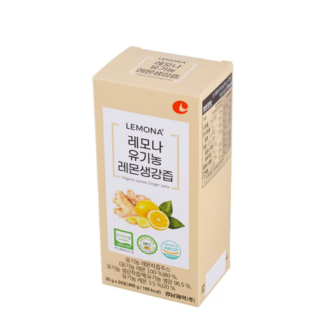 Lemona Organic Lemon & Ginger Juice Stick 20g x 14 (Made in Spain)