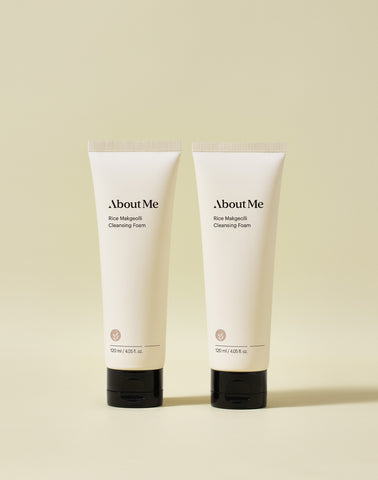 About Me Rice Makgeolli Cleansing 2-Piece Set (Foam 120ml & Cleansing Oil)