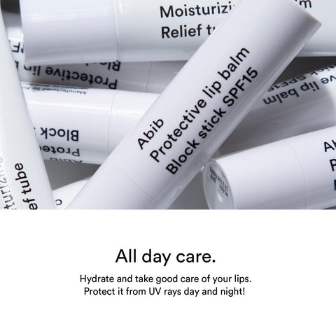 Soonsu Beauty Protective Lip Balm Block Stock SPF15 front view
