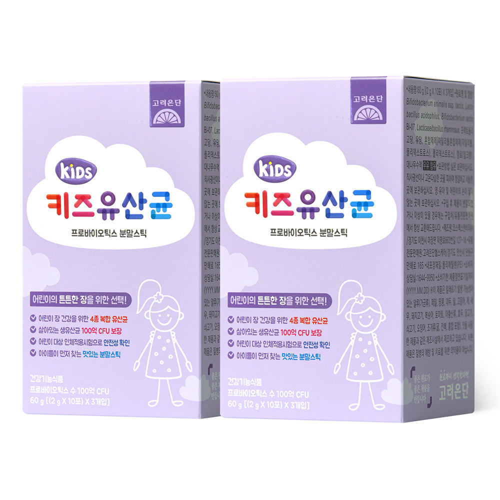 Koreaeundan Kids Probiotics Powder Stick 30 sachets x 2
