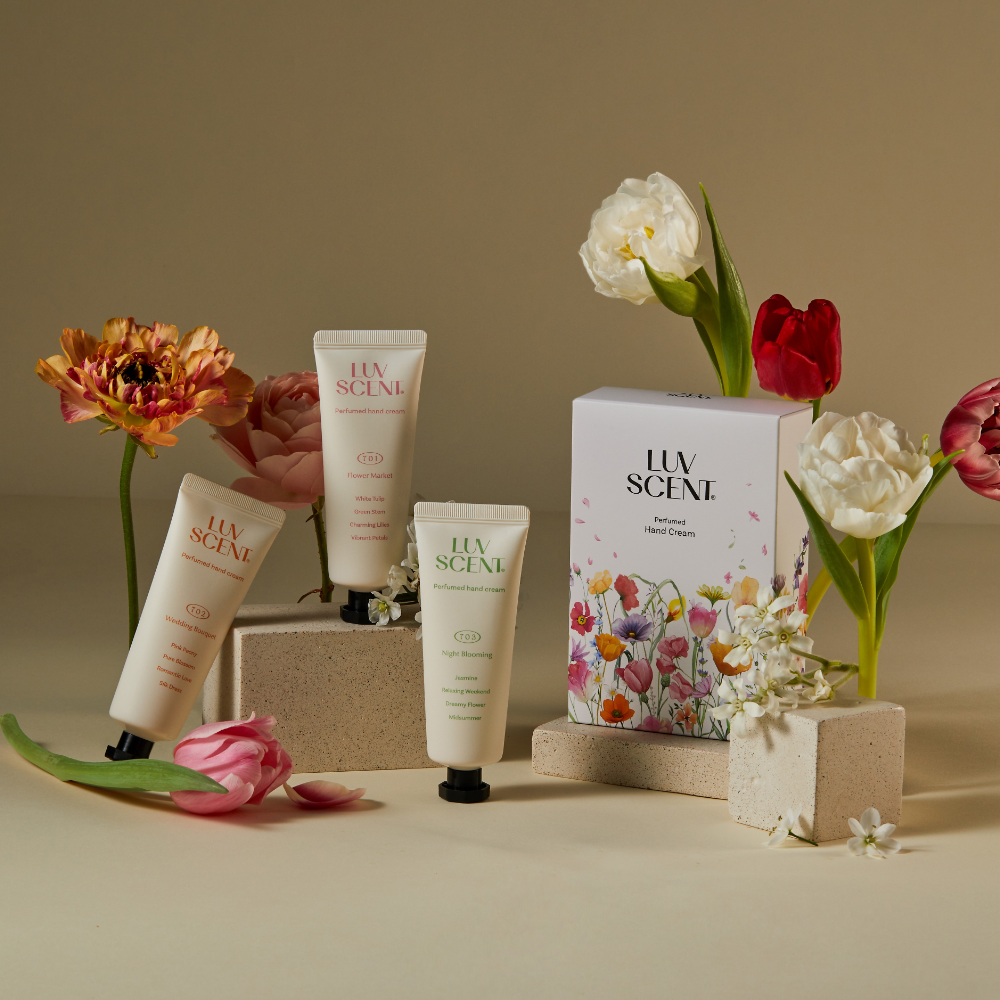 Luvscent Fresh Floral Hand Cream Gift Set 50ml (3 Pack)