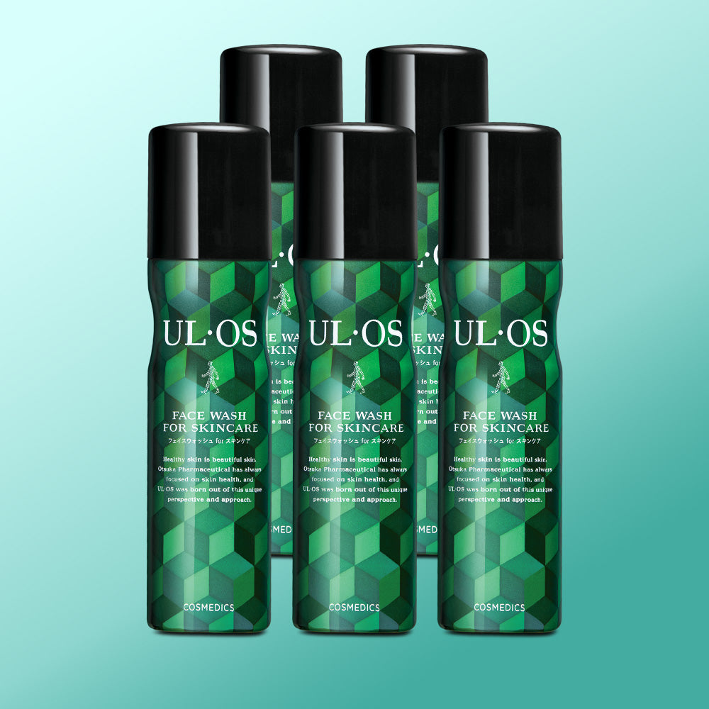 ULOS Face Wash 100ml (5 Pack) (Men's Foam Cleanser)